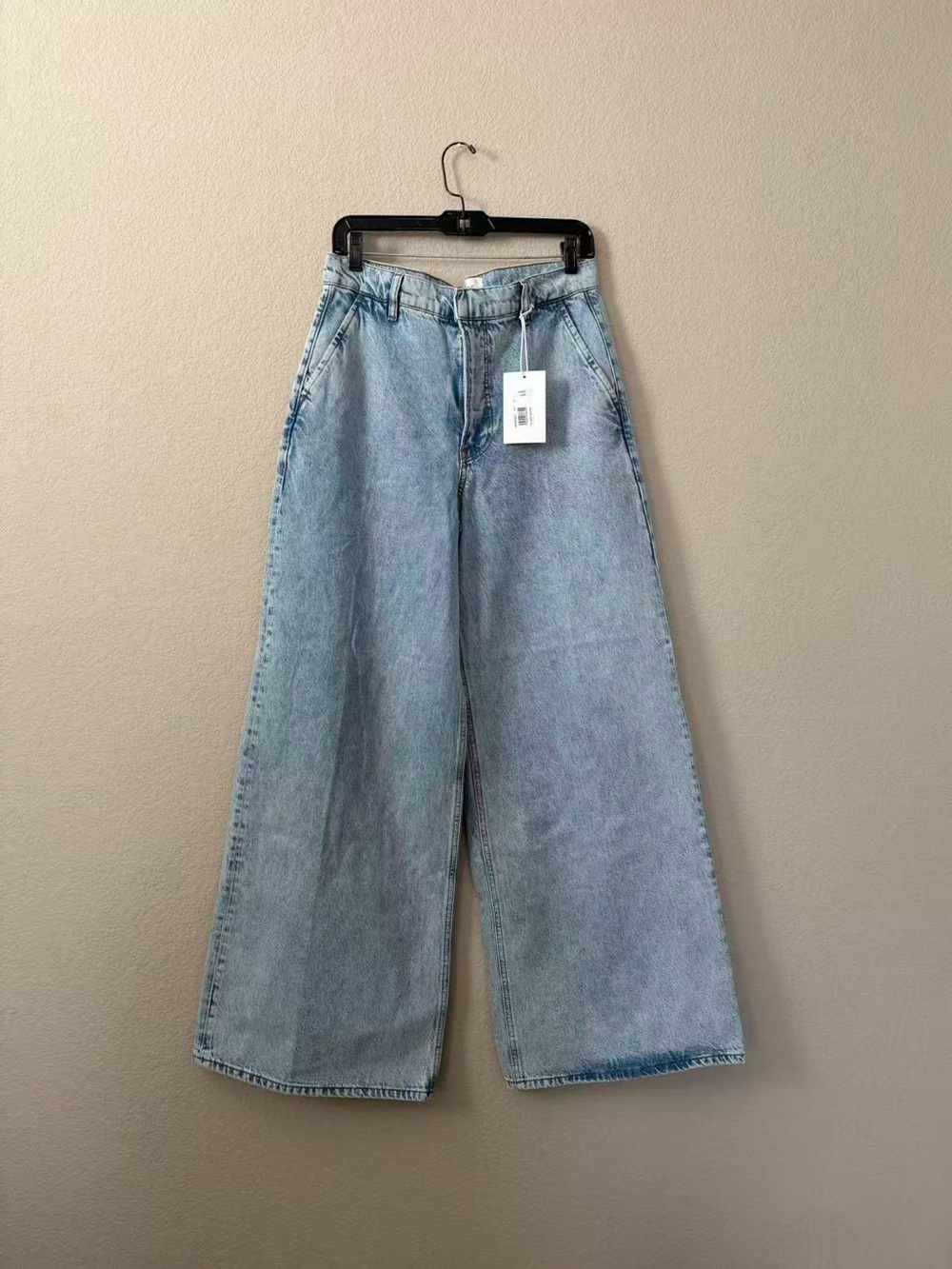 Frame Denim Light Blue Wide Leg Jeans